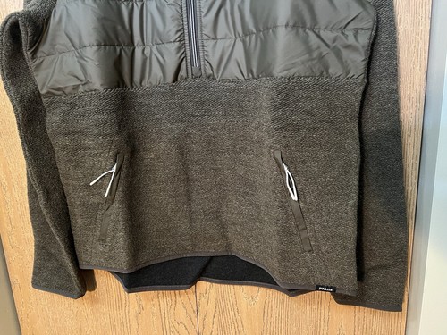 Pullover prAna XL IncrediWool 1/2 cremallera verde jaspeado para hombre nuevo con etiquetas - Imagen 3 de 11