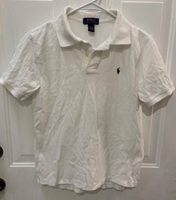 Polo Ralph Lauren Children Boys T Shirt White Size L 14-16 