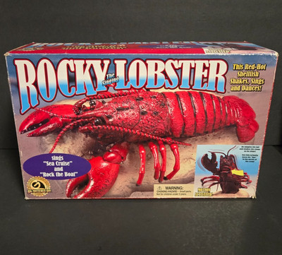 Rocky The Singing Lobster Gemmy 2000 NIB
