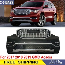 Front Bumper Cover Kit For 2017 2018 2019 GMC Acadia SLE SLT 84286368