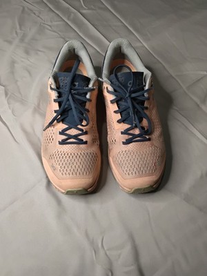 On Cloud X Womens Cloudsurfer Coral Navy Sz 7.5 Running Shoes.