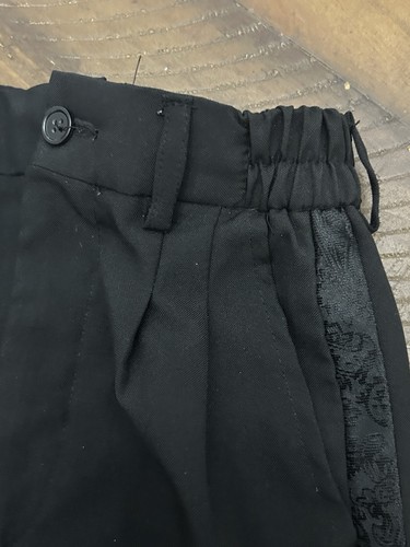Boys Size 4T Black Tuxedo Pants Toddler Child Kid Wedding Ring Bearer - Picture 10 of 12
