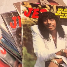 Vintage Jet Magazines Lot (34) 1983 Michael Jackson Rick James Barry White Cosby