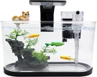 Fish Tank Kit, Small Aquarium Starter Tank with Filter and Light, Acrylic Nano D