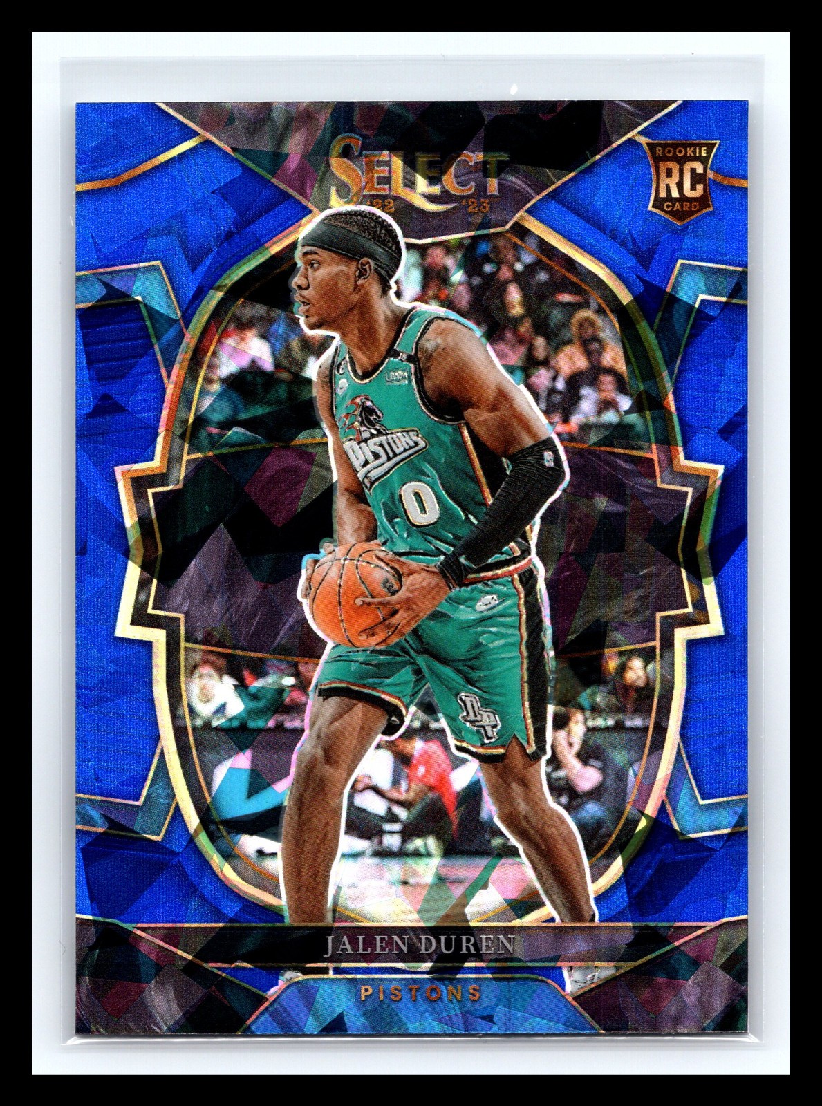 💥 2022-23 Panini Jalen Duren Blue Select Cracked Ice Prizm Holo RC # 98