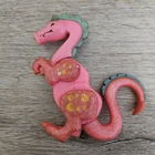 Vtg 1974 Fisher Price Little People Playset Castle #993 Pink Dragon Figure READ