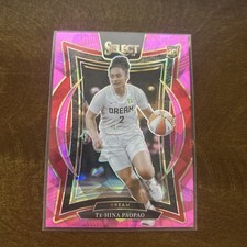 Panini 2025 WNBA Select Prizm Concourse Rookie Te-Hina Paopao #49 Pink Ice