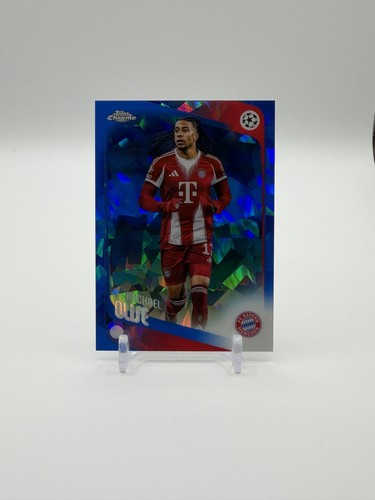 2025-26 Topps Chrome UEFA Sapphire Michael Olise #4 Bayern Munich