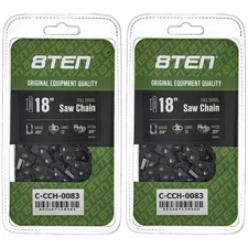 Full Chisel Chainsaw Chain 18 Inch .058 .325 72DL for Husqvarna Jonsered 2 Pack