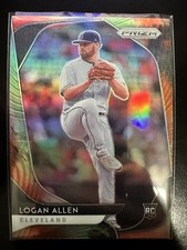 Logan Allen 2020 Panini Prizm Baseball #70 Cosmic Haze Prizm Cleveland Indians