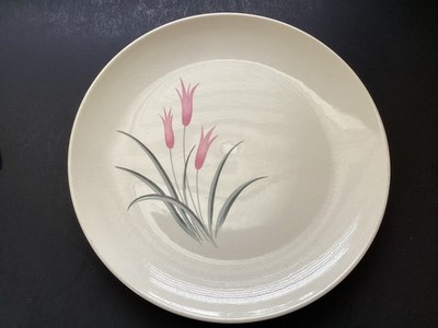 Vintage Dinner Plate By Fairbanks Alpine Rose aka Pink Crocus Or Dragon Flower F