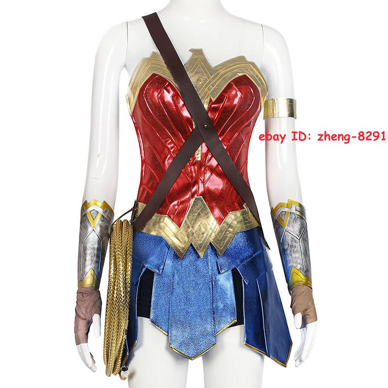 Superhéroe Diana Príncipe Halloween Disfraz Conjunto Mujer Maravilla Juegos con disfraces Vestido de Fiesta