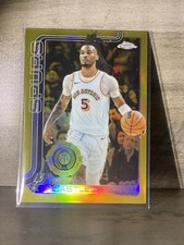 2025-26 Topps Chrome Stephon Castle Gold Refractor /50 True Gold