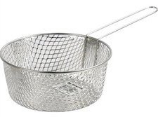 7” Long Handle Metal Wire Chip Deep Frying Basket