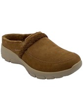 Skechers Easy Going Water Repellent Suede Clogs Darling Thing Chestnut