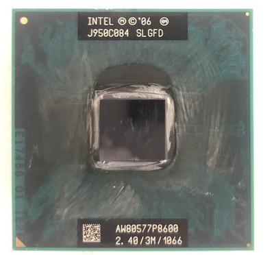 Intel Core 2 Duo P8600 Laptop CPU Processor- SLGFD