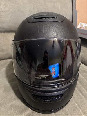 Shoei CX-2 Motorcycle Helmet Matte Black Size Med ( Serial # CY317499 )