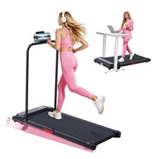 Walking Pad with Incline and Handle Bar, 2026 Upgrade Electric Small Black-Z1