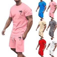 Men's Short Sleeve & Shorts Leisure Sports Set