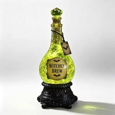 Halloween Potion Bottle Lamp Witch Brew Glitter Swirl Light Party Decor