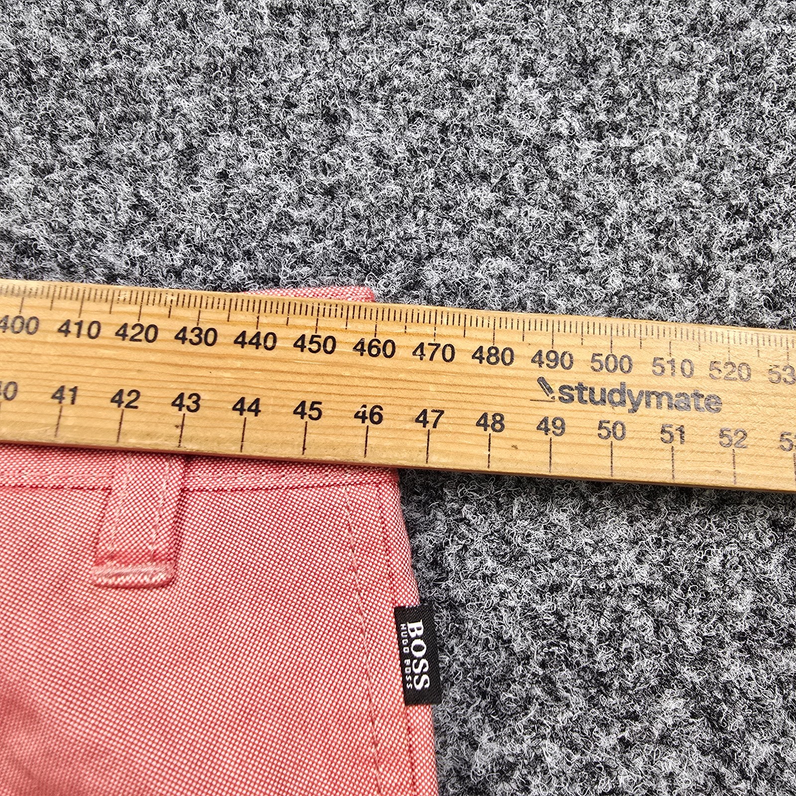 Hugo Boss Pants Mens 36 Pink Chino trouser Straight Stretch zip fly Size 36x32 thumbnail 7