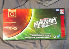 Takara Tomy Transformers Kingdom Golden Disk Set Autobot Puffer Road Ranger