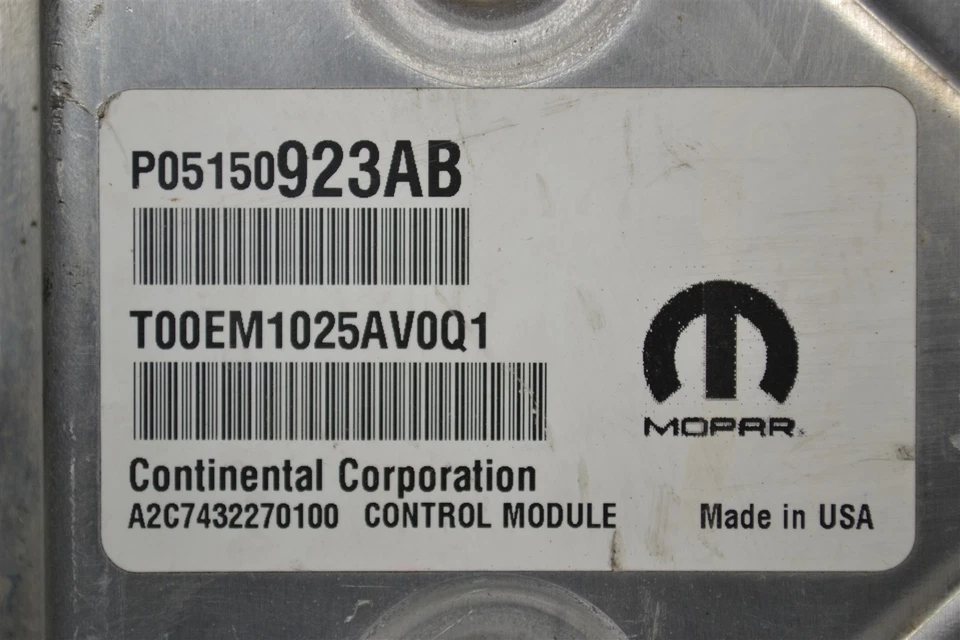 Unidad de control del motor P05150923AB Dodge Journey 2015 módulo ECU ECM 12M2 502 B5 Foto 3 de 4
