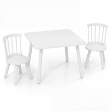 Kids Table and 2 Chairs Set Toddler Furniture for Art