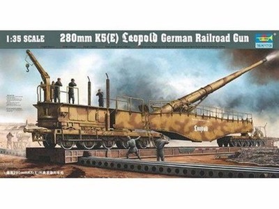 Trumpeter 0207 1/35 Deutsches Eisenbahngeschütz K5(E) Leopold
