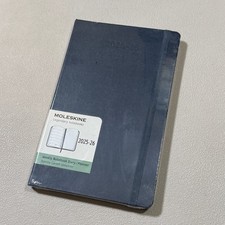 Moleskine Weekly Notebook Diary Planner 2025-26 Hard Cover Large Blue Agenda