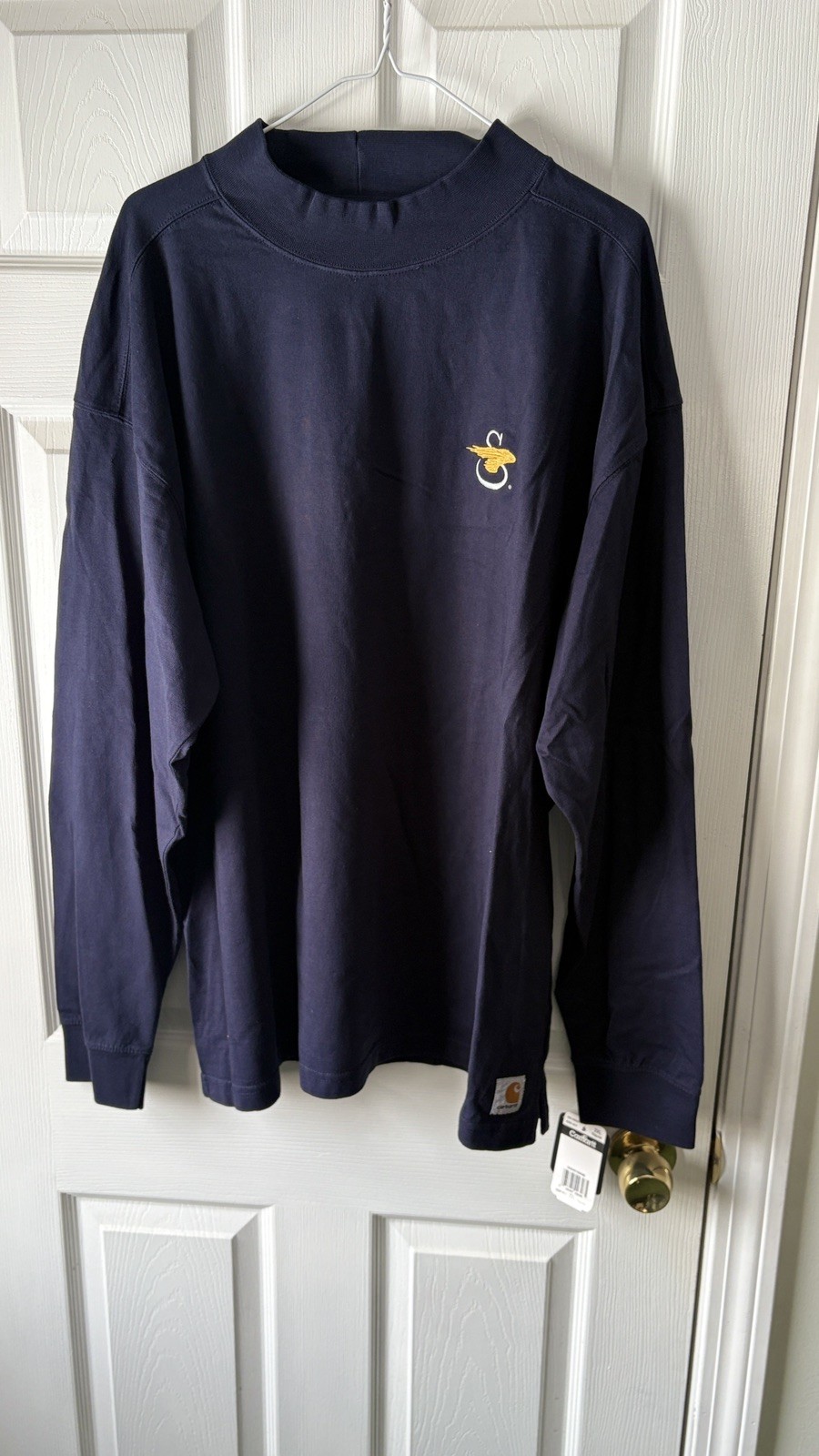 3 CARHARTT Shirt Men 2XL Mock Turtleneck Pullover Long Sleeve Cotton K203