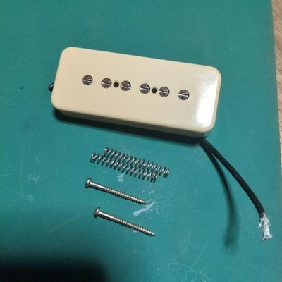 P-90 Tonabnehmer Seifenstange für Telecaster schwarz gebraucht 15 cm Verkabelung