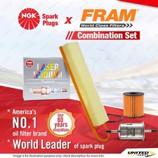 NGK Iridium Spark Plugs Fram Filter Kit for Peugeot 207 CC 208 A9 308 T7 2008