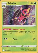 Ariados 004/195 RARE Holo Silver Tempest Pokemon Near Mint