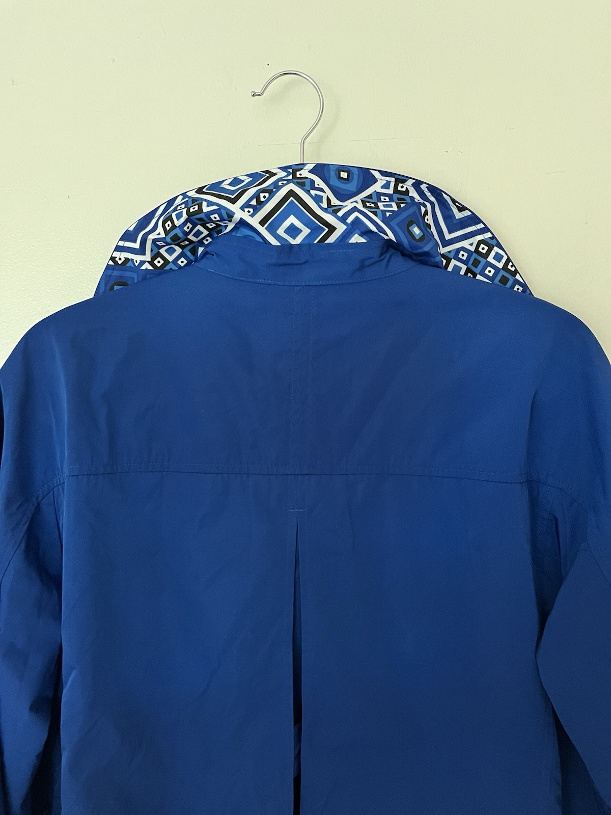 chicos size 2 Polyester Blue Snap Button Jacket W… - image 7