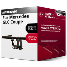 Für GLC Coupe Typ C253 (Auto Hak) Anhängerkupplung abnehmbar + E-Satz 13pol top