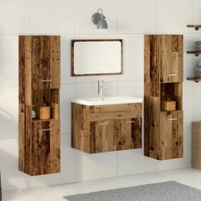 Ensemble de mobilier de salle de bain Bois d'ingénierie Mobilier vidaXL vidaXL
