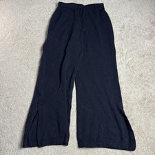 St John Evening Marie Gray Womens Pull On Pants 6 Black Made in USA