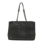 BOTTEGA VENETA BV Tote Bag Shoulder Bag Calfskin Leather Black