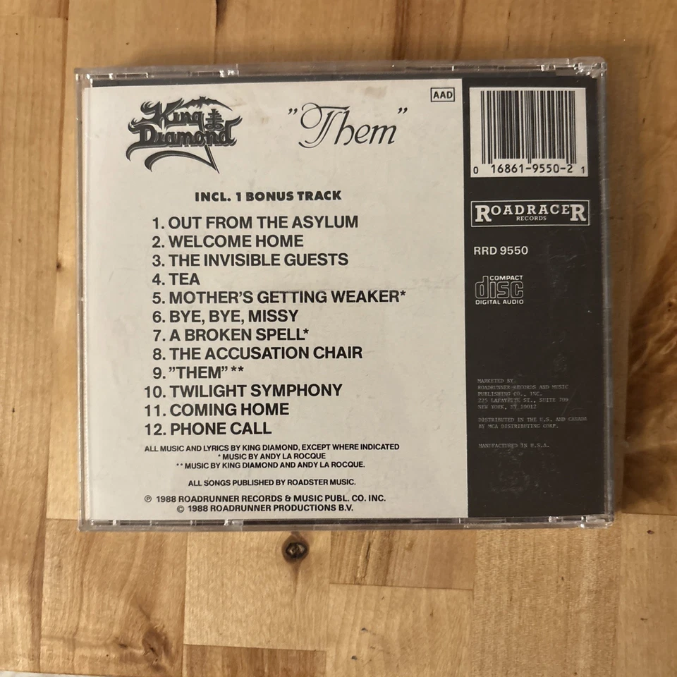 King Diamond - Them CD -1988 Roadrunner Records Foto 2 de 4
