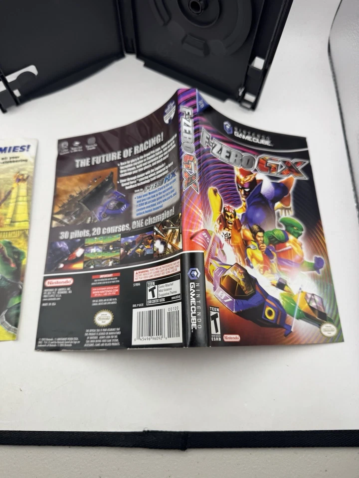 Caja de arte de portada auténtica F-Zero GX (GameCube) solo insertada SIN JUEGO Foto 2 de 4