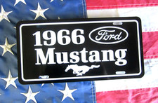 1966 Ford Mustang License Plate Car Tag 66 Fastback Coupe Pony