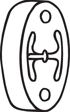 BOSAL 255-820 Rubber Strip, exhaust system