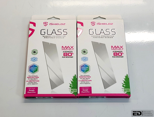 Set of 2 iShieldz Glass Screen Protectors for Google Pixel 8 Pro