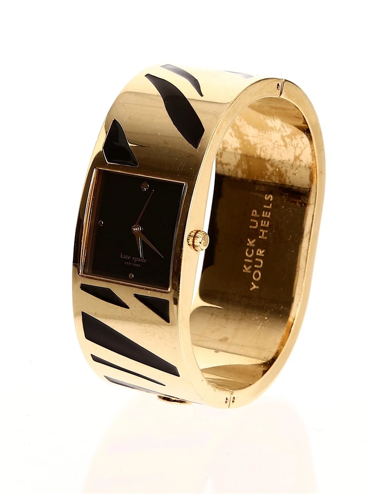 Reloj Brazalete Kate Spade New York Mujer Dorado Negro Delacorte F1253 Foto 3 de 4