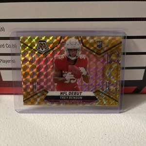 2024 Panini Mosaic Reactive Yellow PRIZM Trey Benson NFL Debut #277 Cardinals Rc