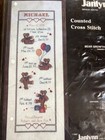 Janlynn Counted Cross Stitch Kit 39-50 Bear Growth Chart Jean Fox Milestones — photo 4