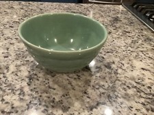 Vintage  USA Pottery 9 1/2”  Wide bowl Blue 4.5” Tall