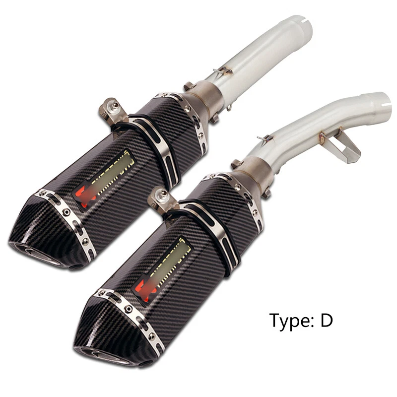 Silenciadores silenciadores acero tubo de escape deslizables 51 mm para Yamaha FJR1300 2001-2024 Foto 4 de 4