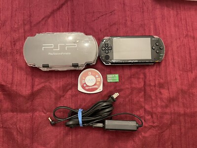 Sony PlayStation Portable PSP1001, Console, Charger, One Game, 512MB Memory Card